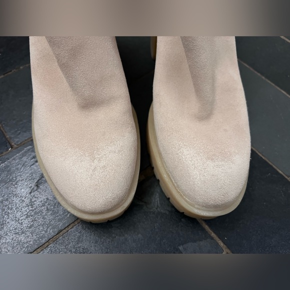 Dolce Vita Caster Ankle Boot waterproof suede leather tan platform chunky - Picture 6 of 11